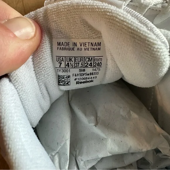 Reebok Classic Princess Trainer White Leather Trainers Sneakers Athletic Shoes - Picture 10 of 12